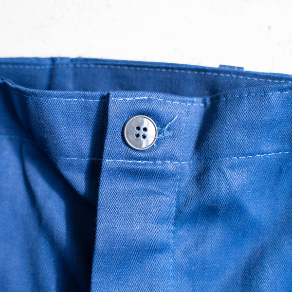 around 1970s germany blue herringbone work pants 'dead stock'　