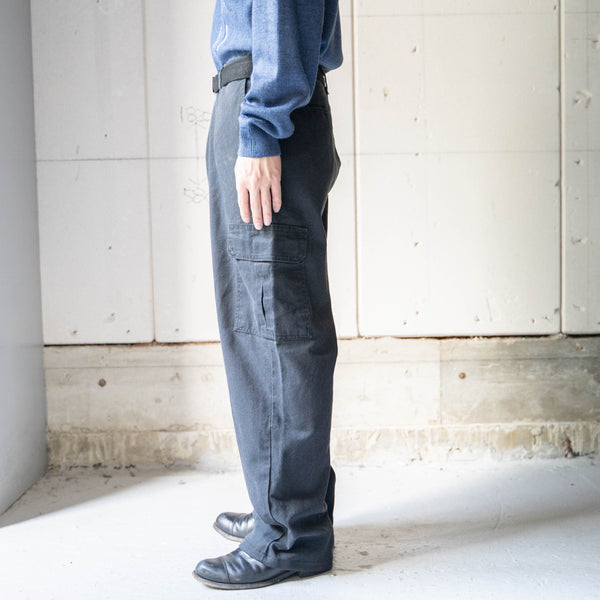 1990-2000s 'Dickies' charcoal gray color wide cargo pants