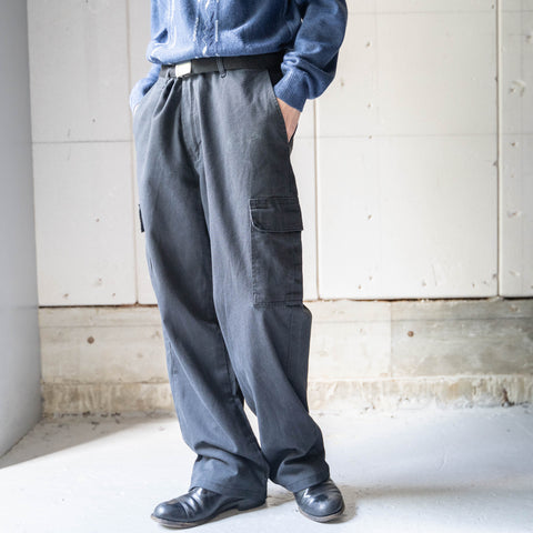 1990-2000s 'Dickies' charcoal gray color wide cargo pants