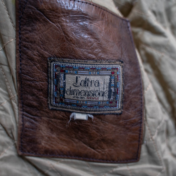 around 1980s red brown leather blouson