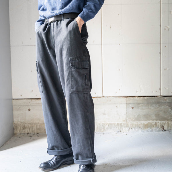 1990-2000s 'Dickies' charcoal gray color wide cargo pants