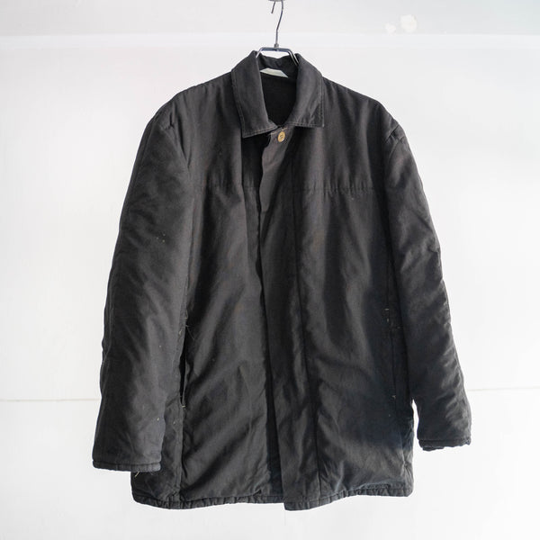 around1970s  germany puff jacket "black dyed"