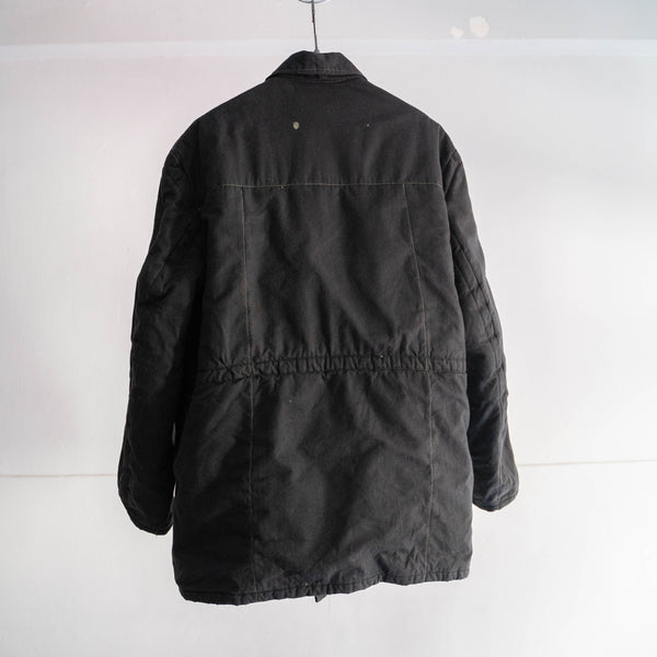 around1970s  germany puff jacket "black dyed"