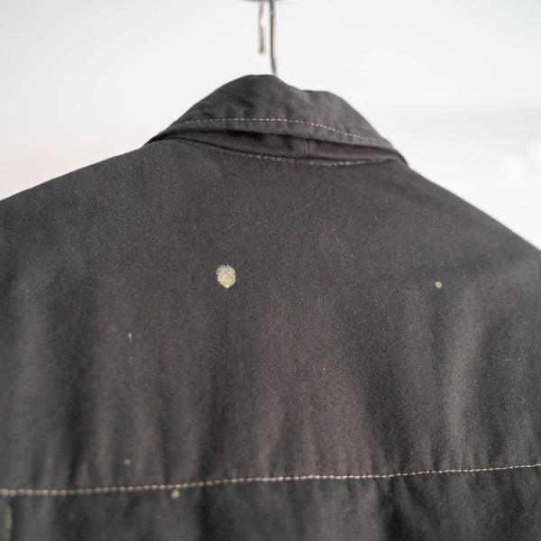 around1970s  germany puff jacket "black dyed"