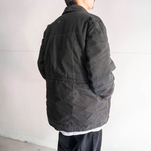 around1970s  germany puff jacket "black dyed"