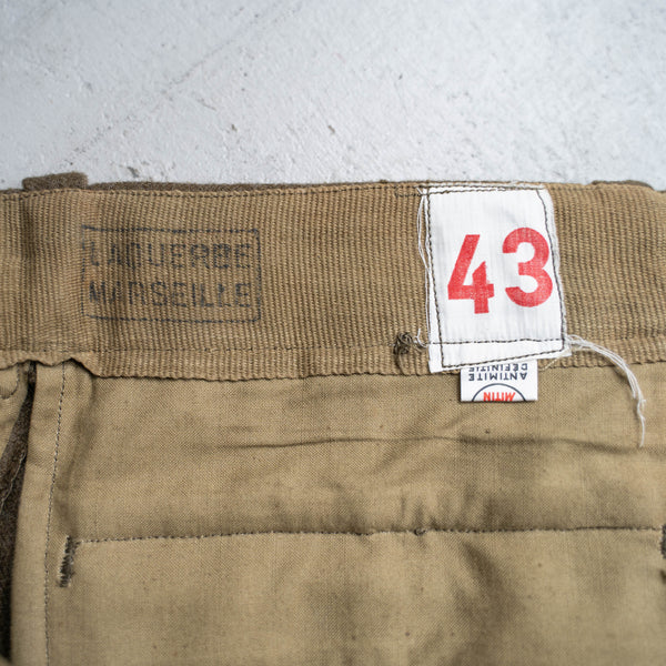 1950-60s French military m52 wool pants 'dead stock' "size43"