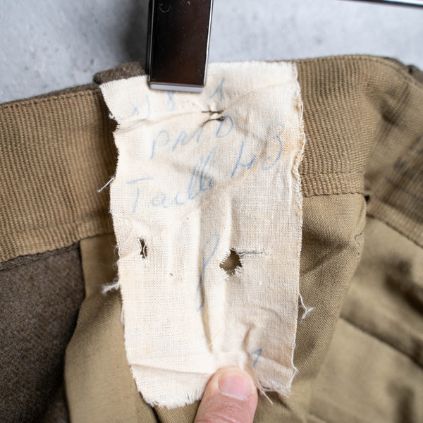 1950-60s French military m52 wool pants 'dead stock' "size43"