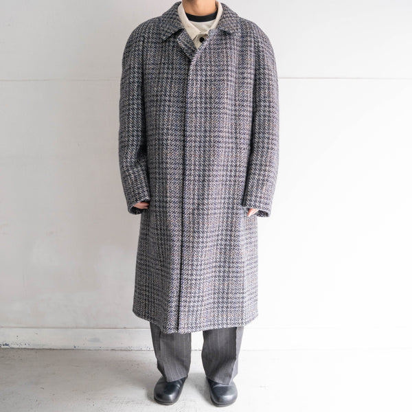 1970-80s France blue based tweed coat 'mint condition'