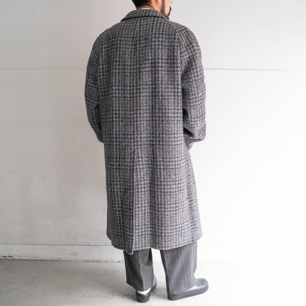 1970-80s France blue based tweed coat 'mint condition'