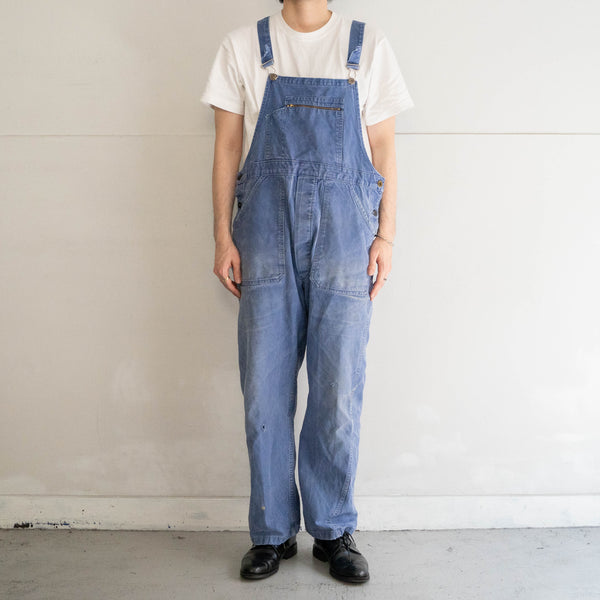 1960-70s Germany cotton twill overall -good fade & damage-