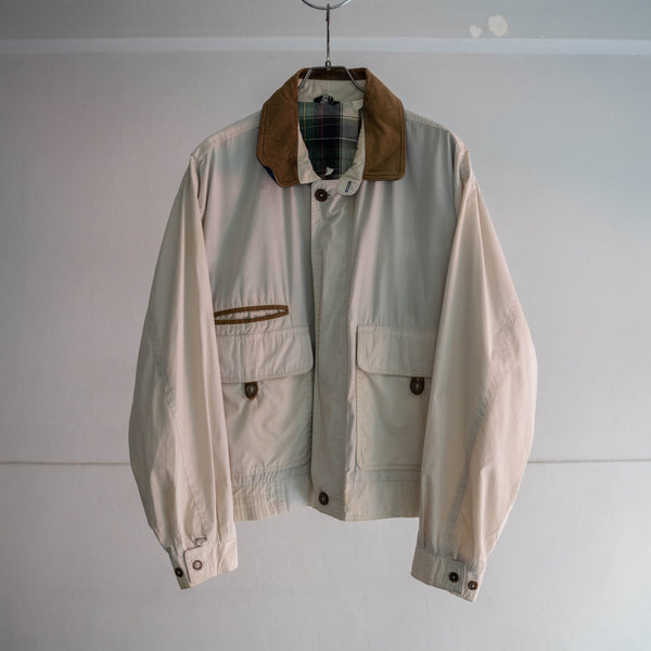 1980-90s white short blouson -good accent-