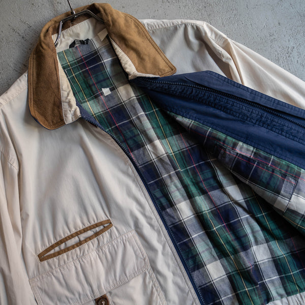 1980-90s white short blouson -good accent-