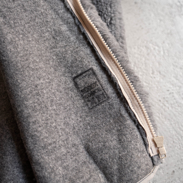 1980-90s Czech military gray boa liner jacket 'dead stock' -remake-