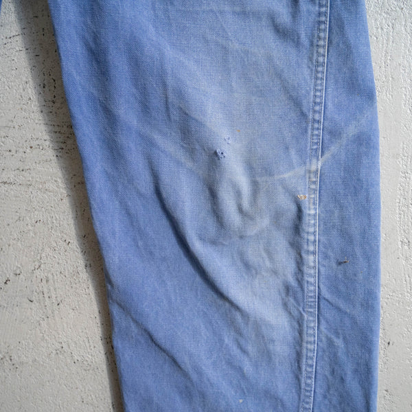 1960-70s Germany cotton twill overall -good fade & damage-