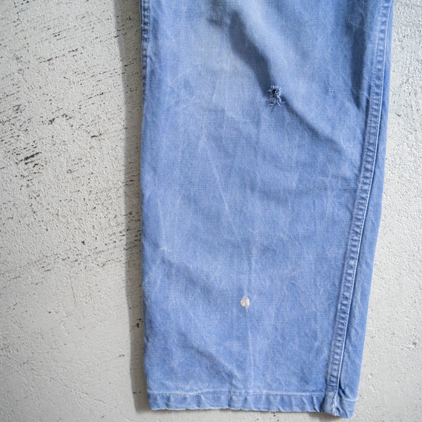 1960-70s Germany cotton twill overall -good fade & damage-