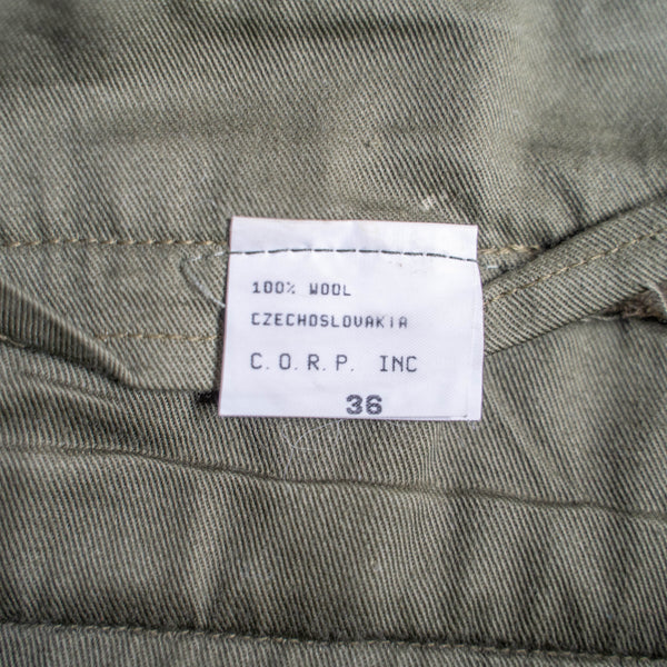 around 1990s Czech military wool cargo pants 'dead stock'