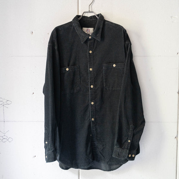 around 1990s black color unusual fabric shirt