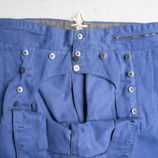 around 1970s Italy blue color sailor pants -mint condition-