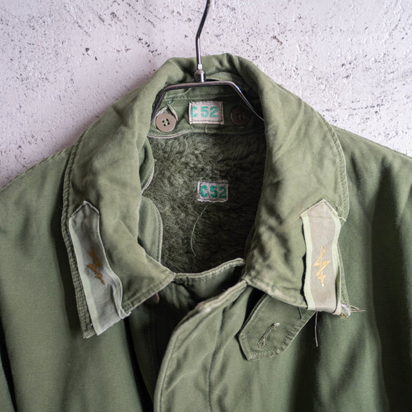1950-80s Swedish military M-59 coat with liner -2