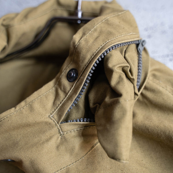 around 1980s Europe khaki 4 pockets work jacket 'dead stock'