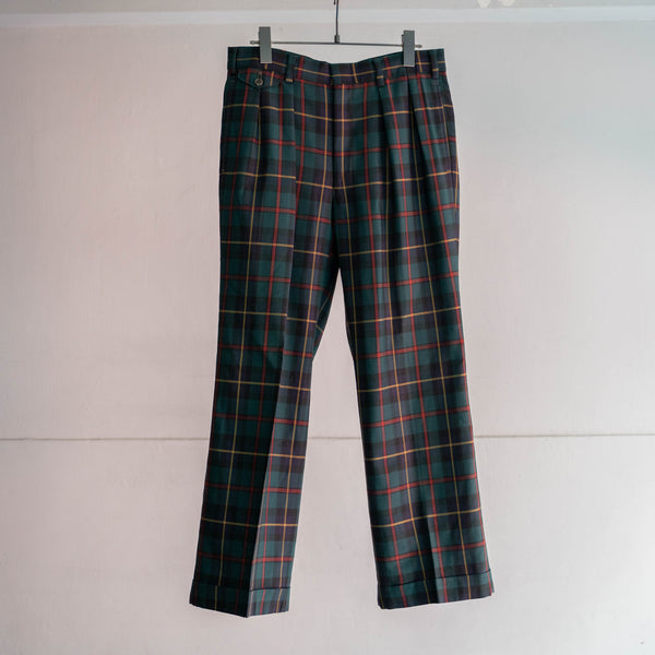 1990s multi-color black watch slacks