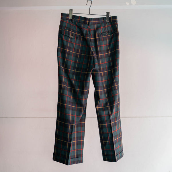 1990s multi-color black watch slacks