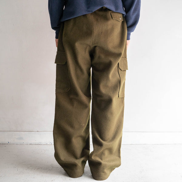 around 1990s Czech military wool cargo pants 'dead stock'