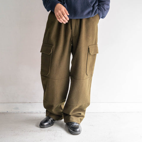 around 1990s Czech military wool cargo pants 'dead stock'