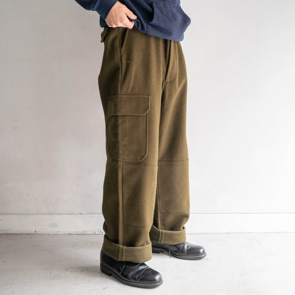 around 1990s Czech military wool cargo pants 'dead stock'