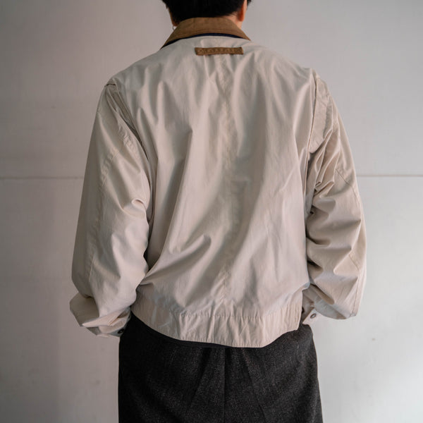 1980-90s white short blouson -good accent-