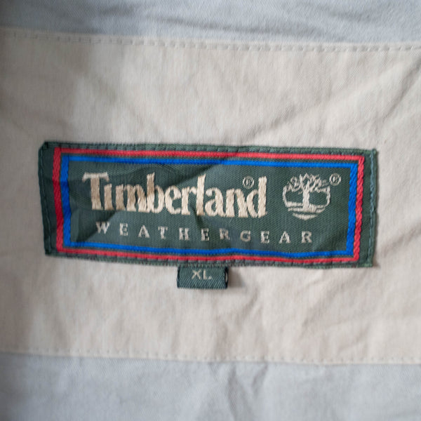 1990s "Timbarland" light beige color big silhouette jacket