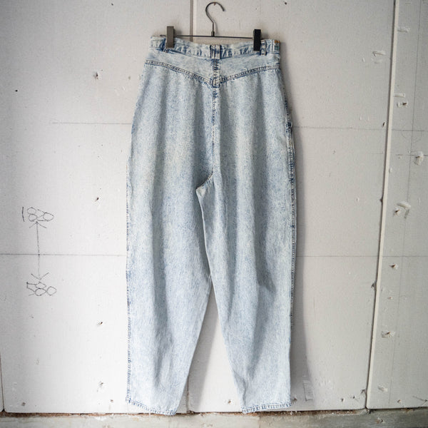 around1990s chemical wash 5 tuck tapered pants