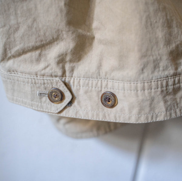 1990s "Timbarland" light beige color big silhouette jacket