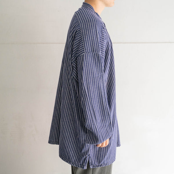 1970-80s Germany stripe pattern fisherman smock