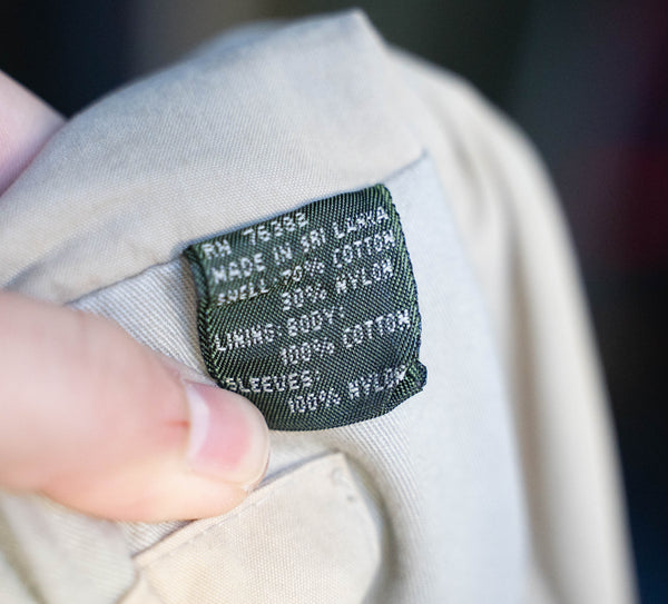 1990s "Timbarland" light beige color big silhouette jacket