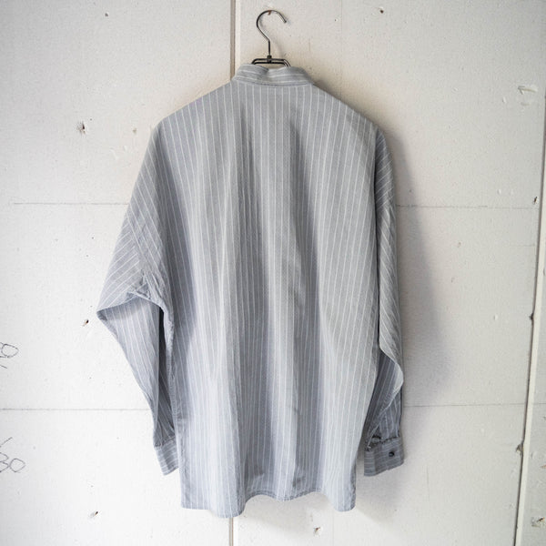 around1990s 'GIANNI VERSACE' gray stripe dress shirt