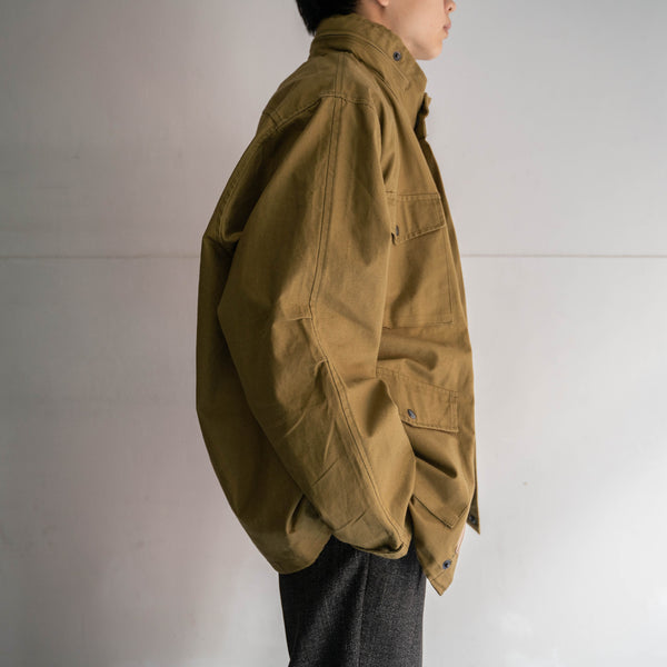 around 1980s Europe khaki 4 pockets work jacket 'dead stock'