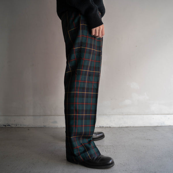 1990s multi-color black watch slacks
