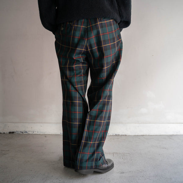 1990s multi-color black watch slacks