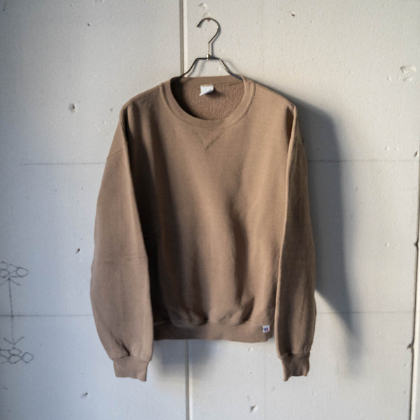 1990s "Russell" brown color sweat shirt