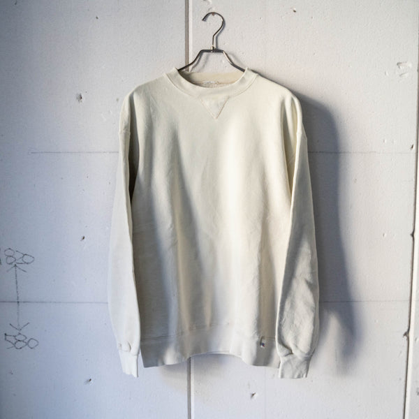 1990s "Russell" cream white color sweat shirt