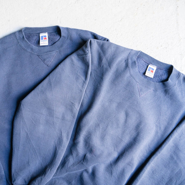 1990s "Russell" navy color sweat shirt