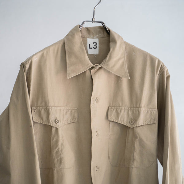 40-50s French military M47 shirt 'dead stock' -remake-