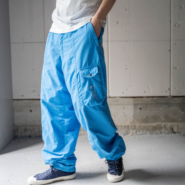 around1990s 'Luhta' blue color nylon ski pants
