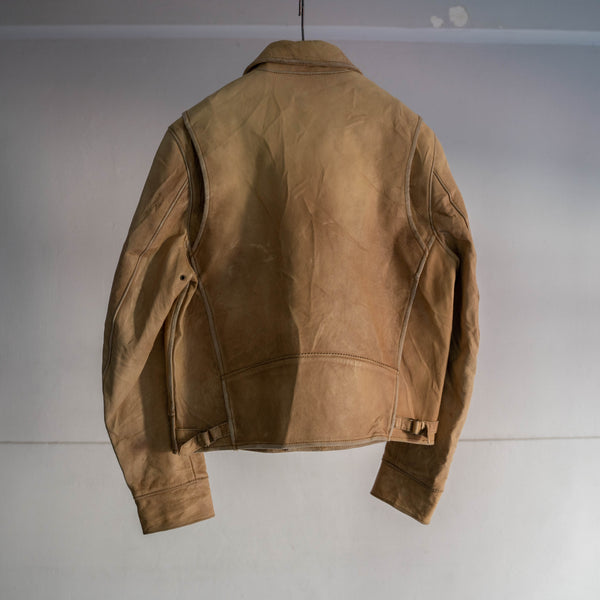 1990s Ralph Lauren light brown short leather blouson