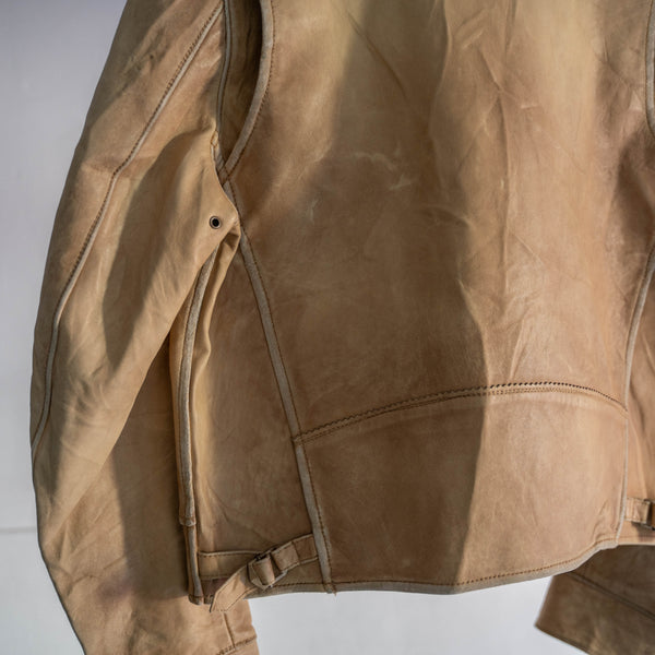 1990s Ralph Lauren light brown short leather blouson