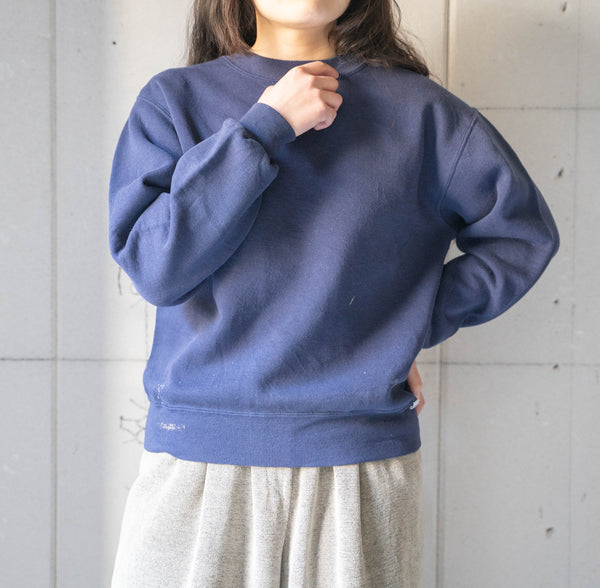 1990s "Russell" navy color sweat shirt -good paint-