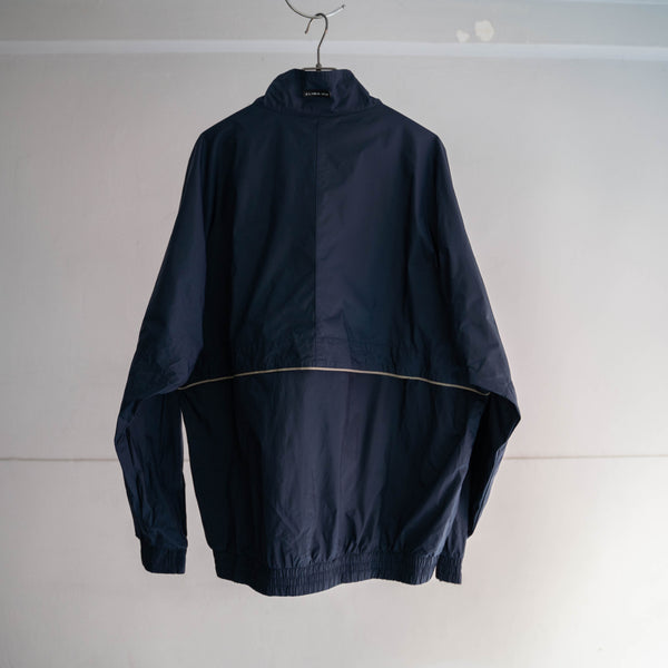 1990-00s NIKE navy nylon blouson -good gimmick-