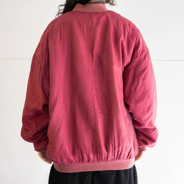 around 1990s Germany fade red color silk blouson