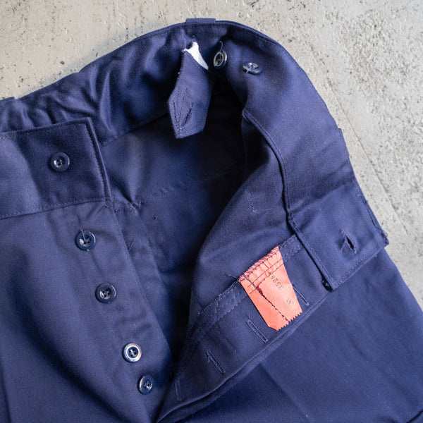 around 1980s Europe blue cargo work pants 'dead stock'